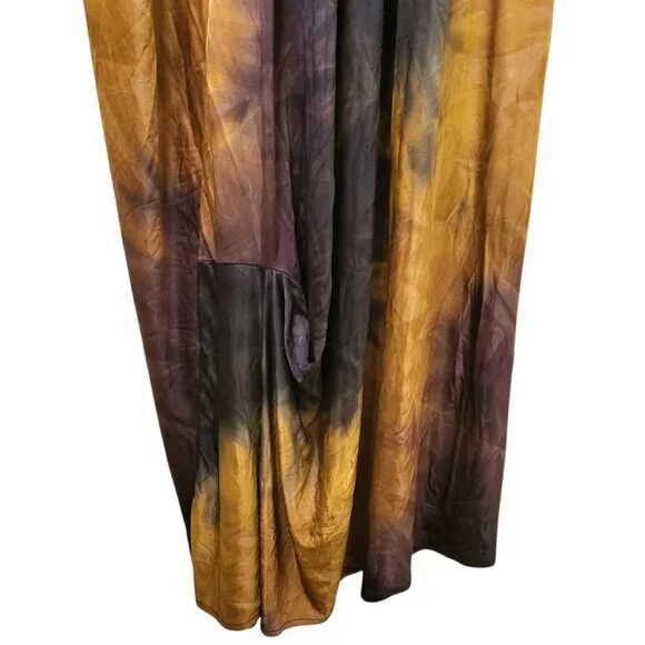 NWT Zara Tie-Dye Earth Tones Relaxed Flowy Limited Edition Maxi Dress Sz Small - Picture 8 of 10